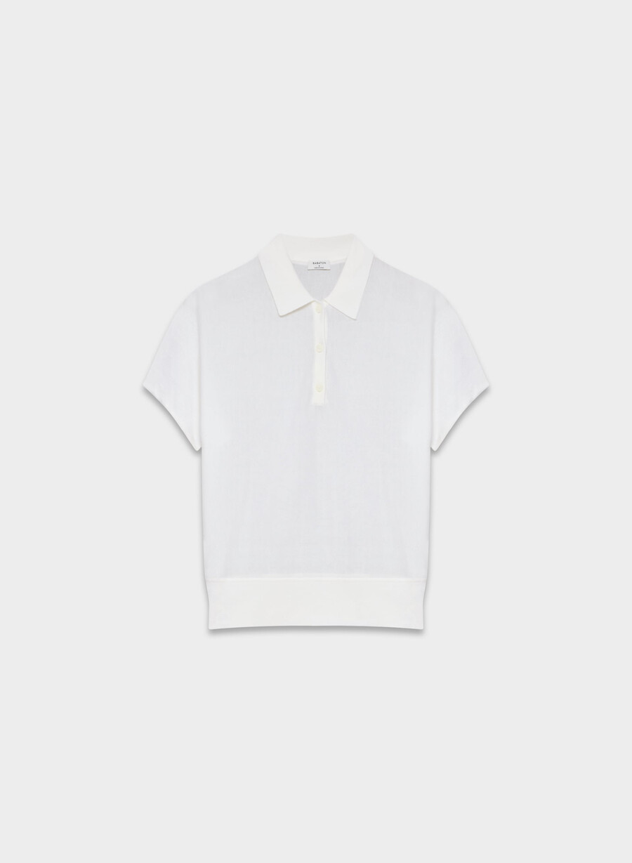 maglione steno polo clouded white