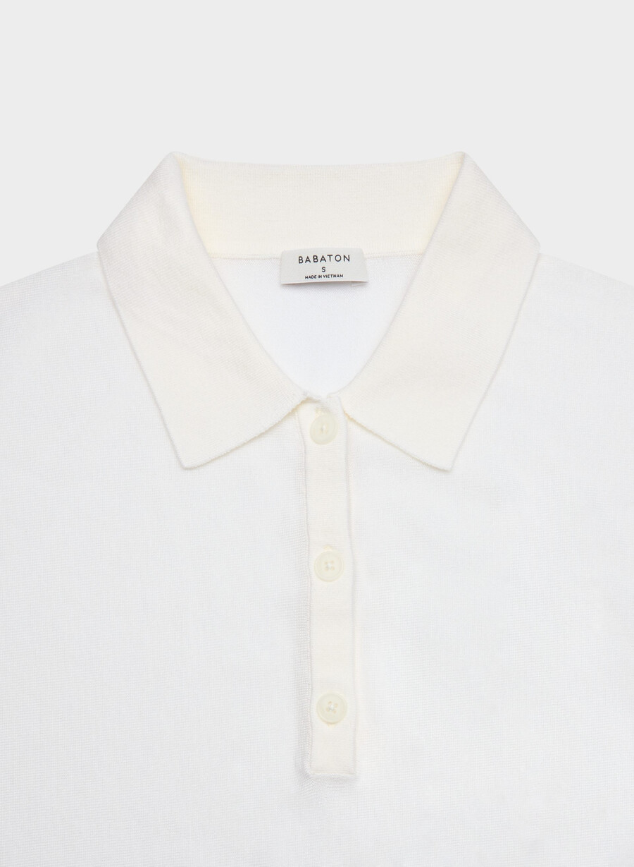 maglione steno polo clouded white