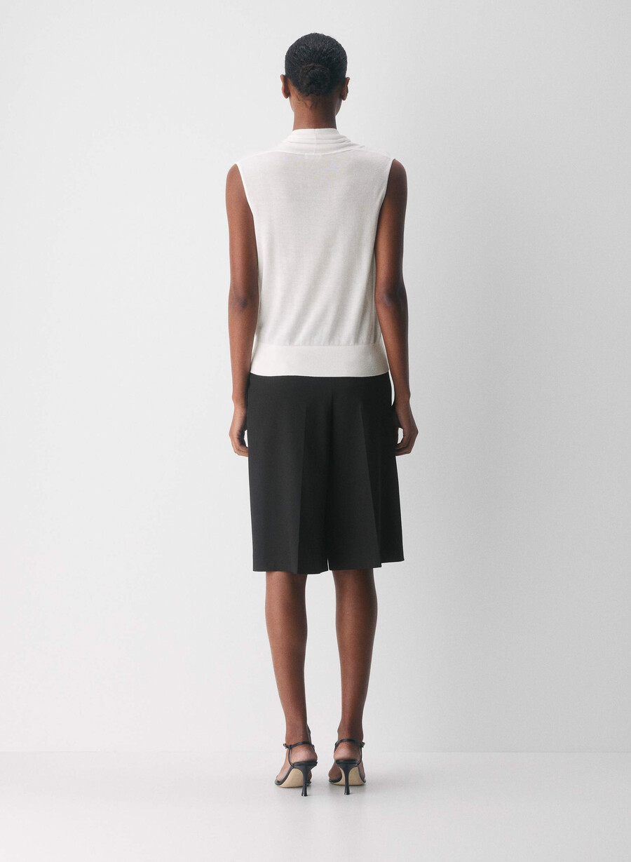 maglione gilet agenda clouded white