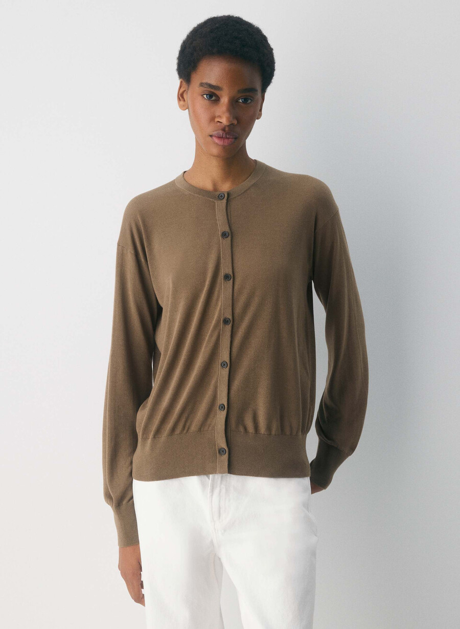cardigan acumen folio marrone