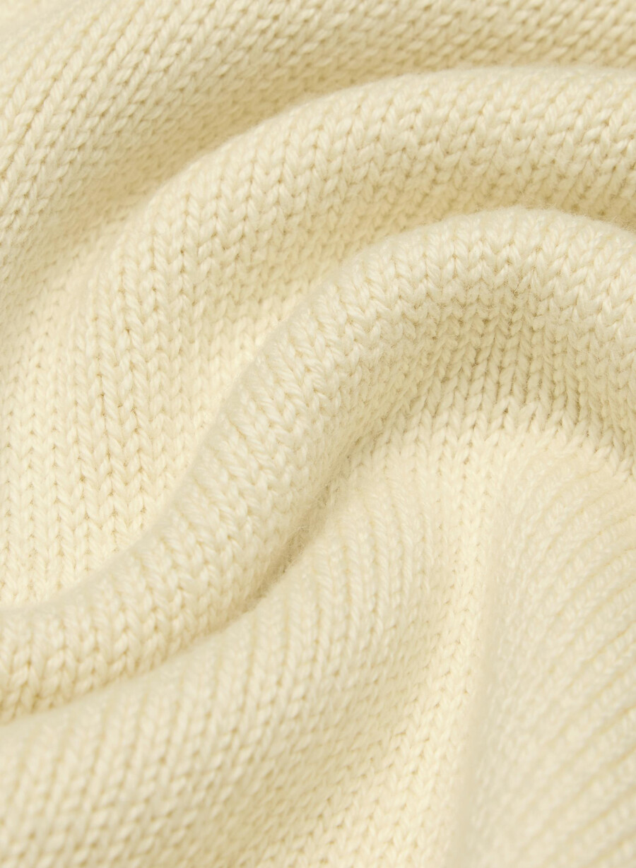 maglione cotton charm peggy icon bianco dune di sabbiamarrone