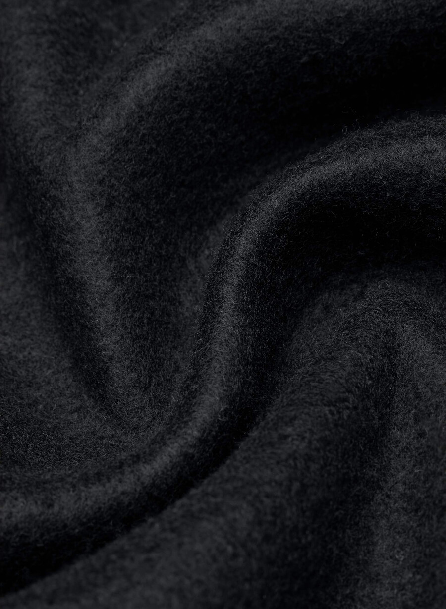 felpa con cappuccio cozy sweatfleece mega zip-up nero