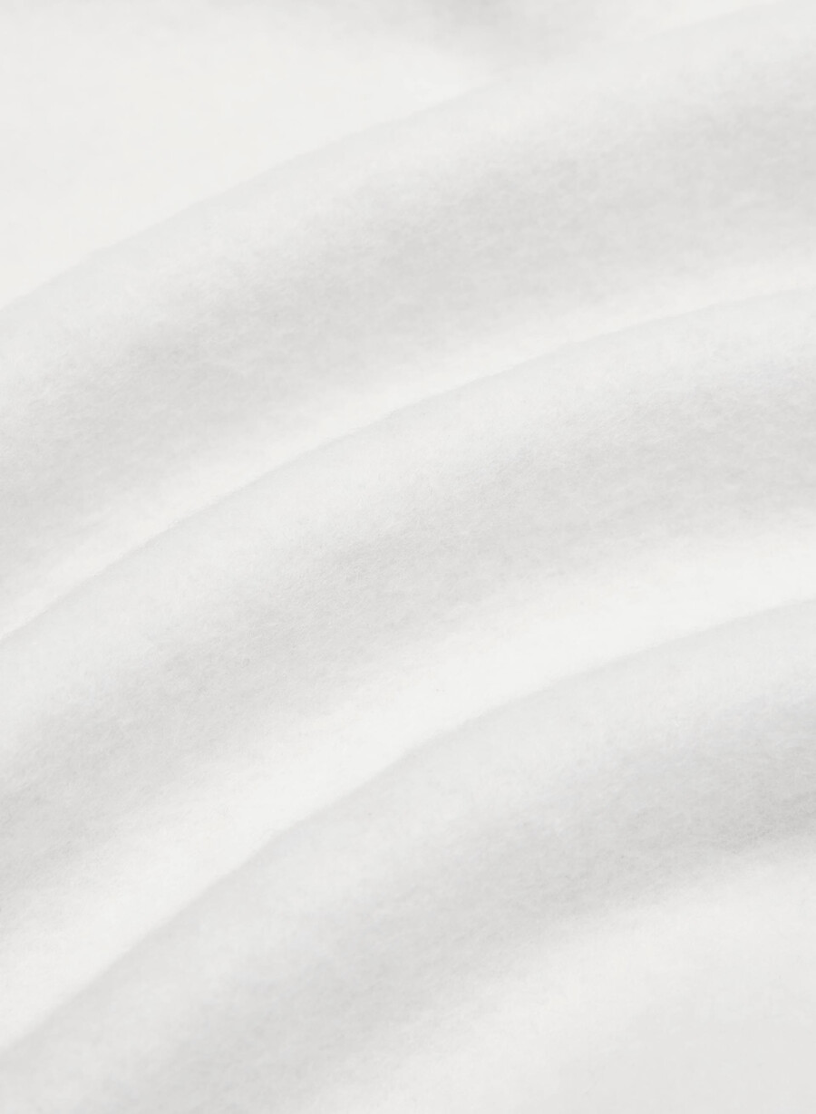 felpa con cappuccio cozy sweatfleece mega zip-up heather cloud white
