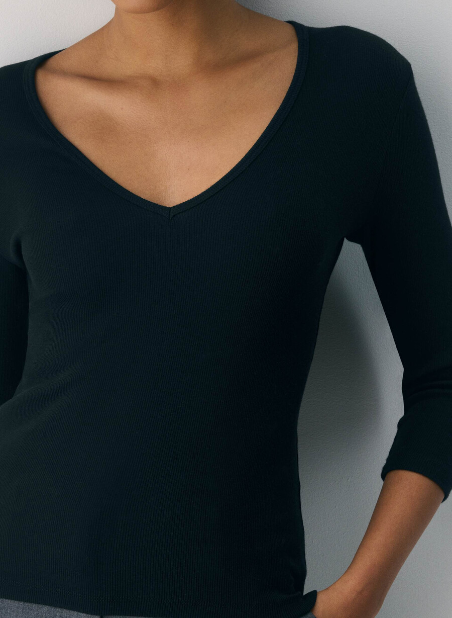 t-shirt homestretch rib compilation nera