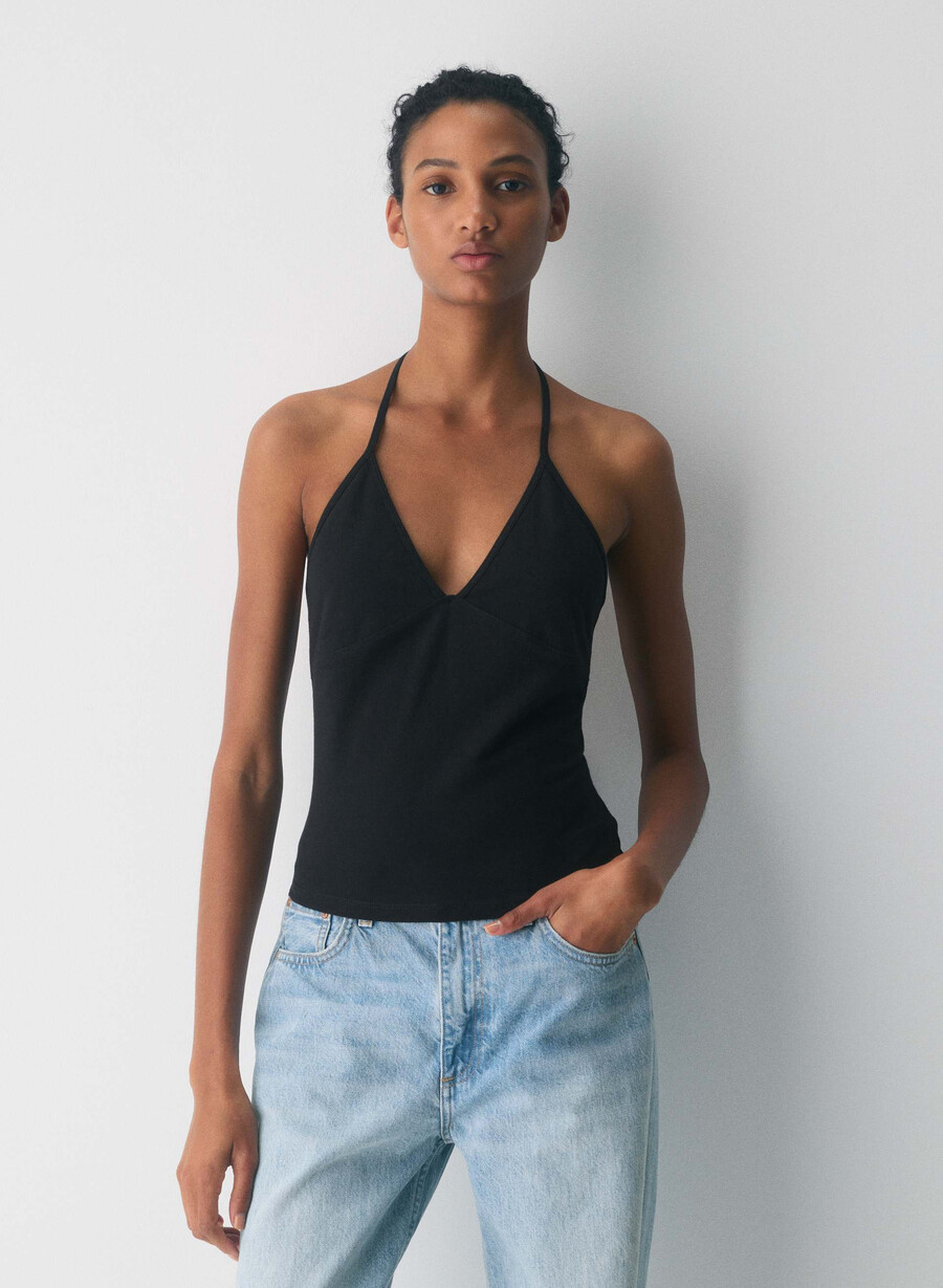 homestretch smooth slowjam halter top nero