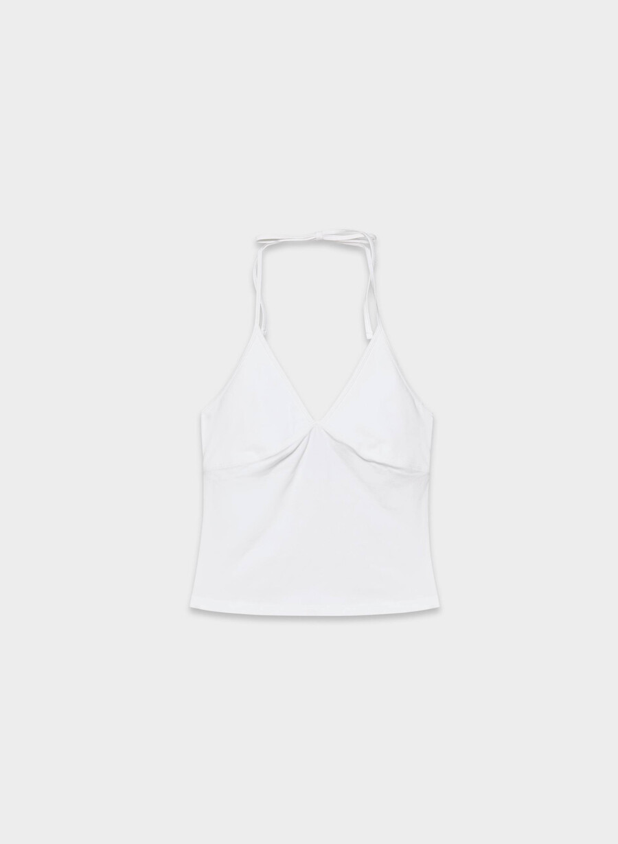 homestretch smooth slowjam halter top bianco