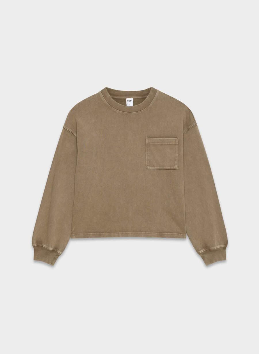 mighty cotton motor longsleeve lived-in folio brown