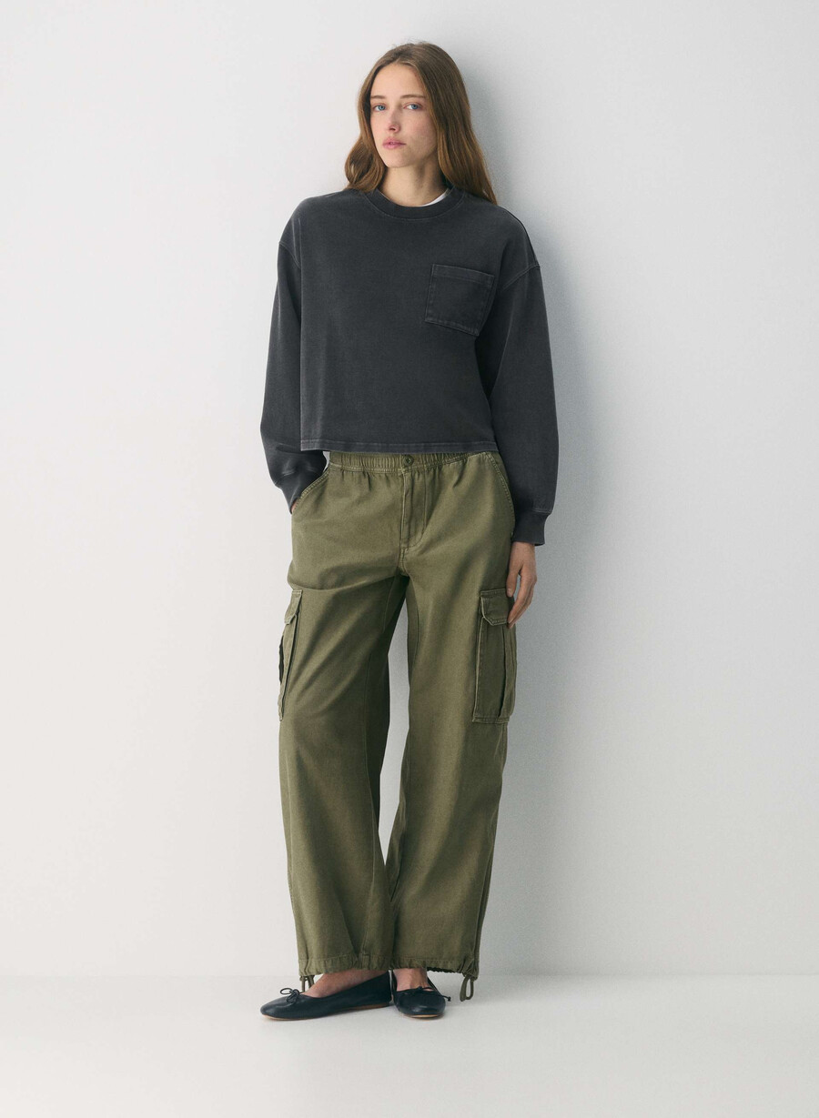 mighty cotton motor longsleeve lived-in folio brown