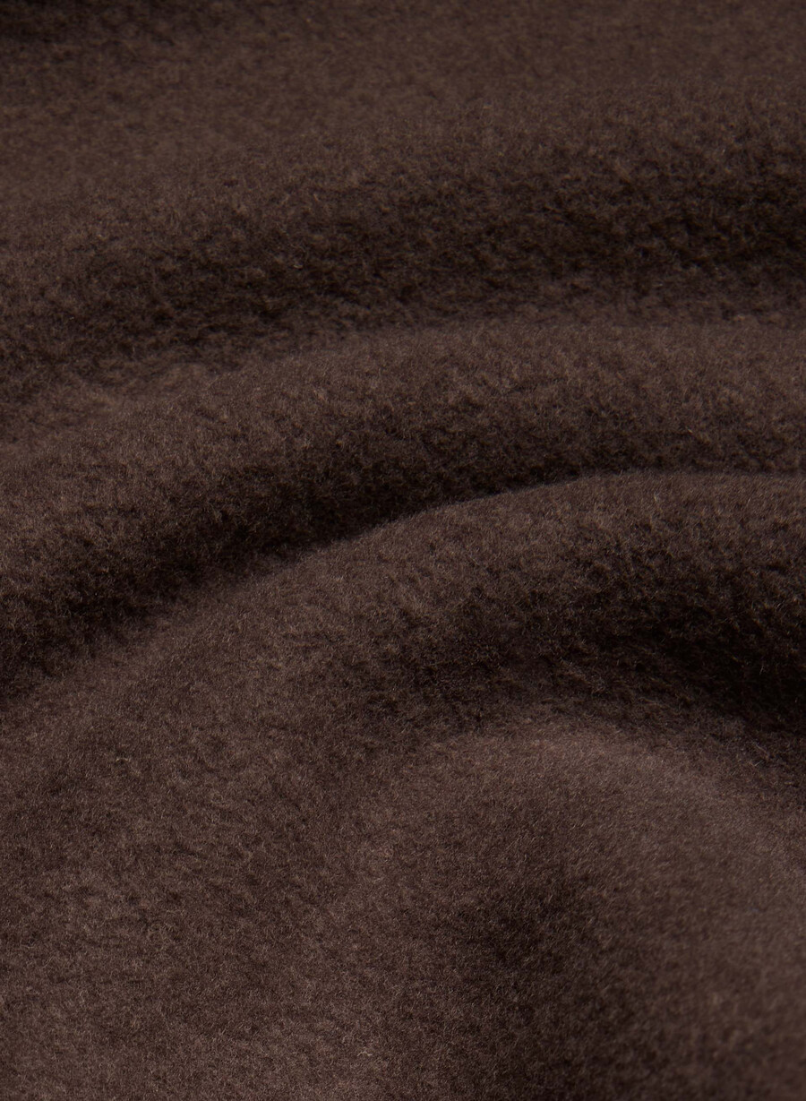 pantaloni della tuta comodi in pile con fascia color marrone mocha intenso