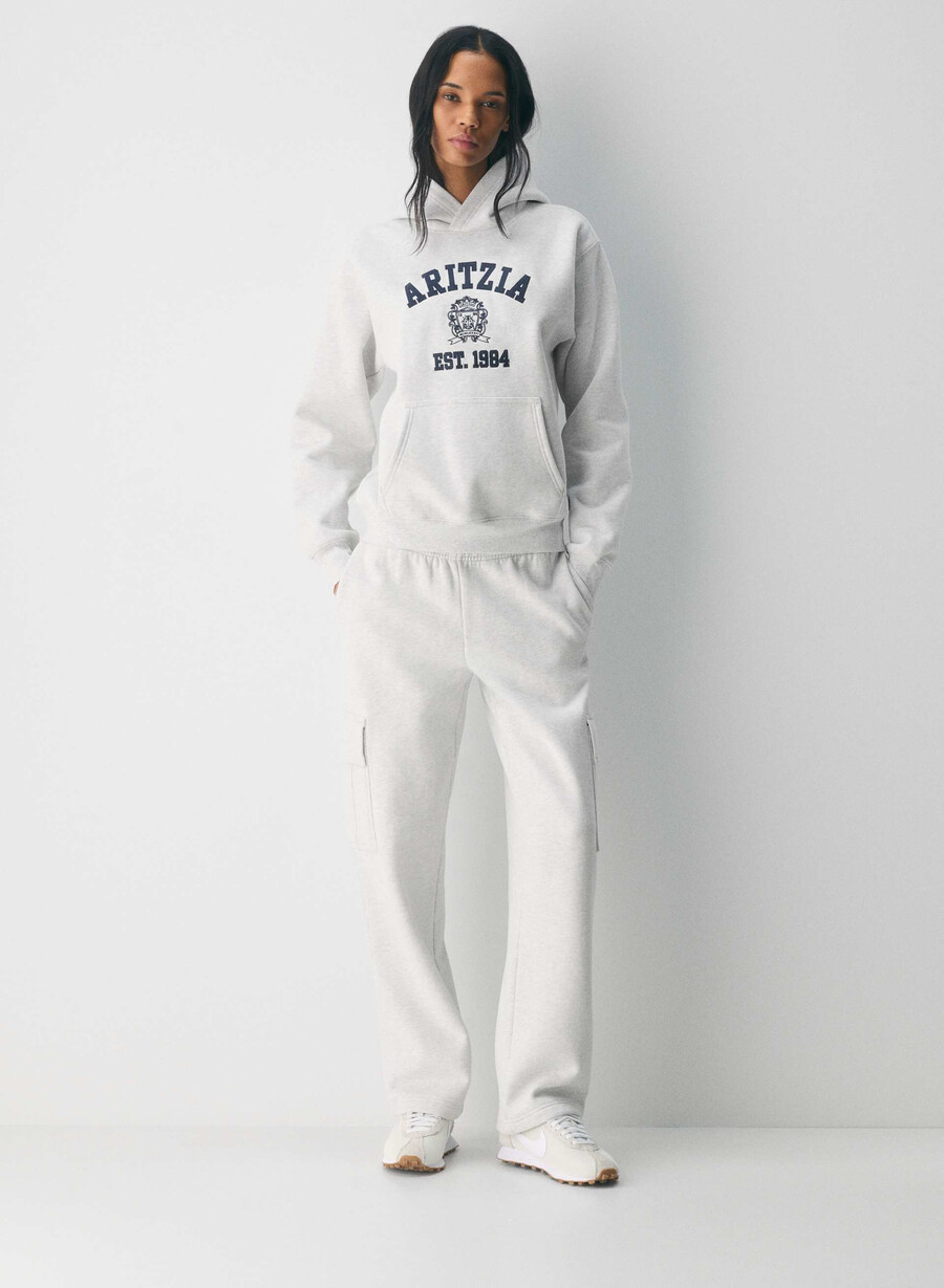 felpa con cappuccio cozy sweatfleece perfect admiralbianco