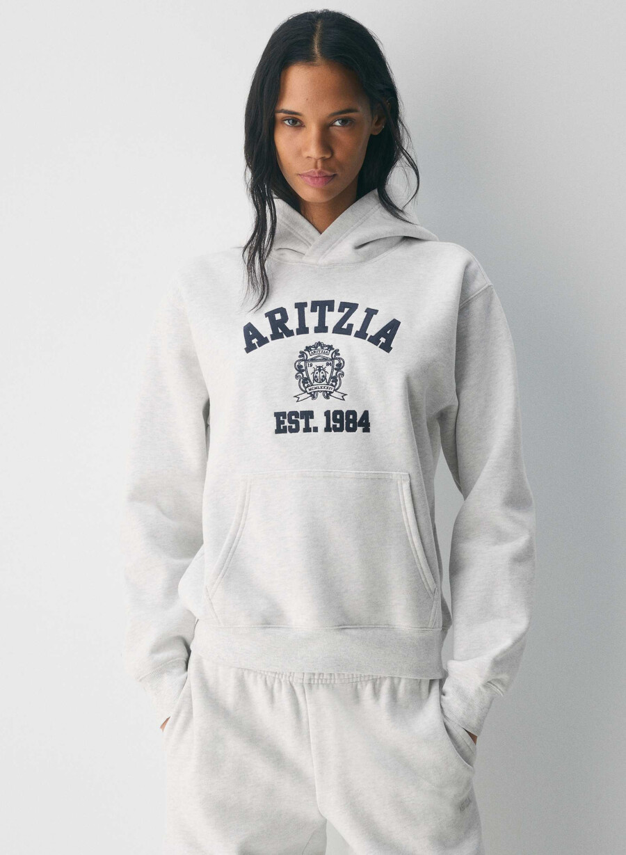felpa con cappuccio cozy sweatfleece perfect admiralbianco