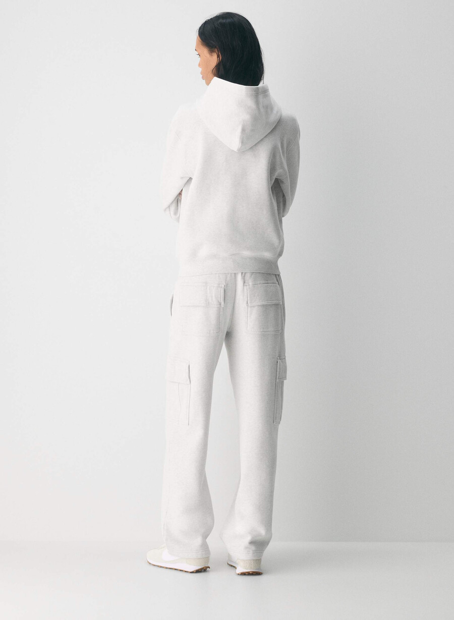 felpa con cappuccio cozy sweatfleece perfect admiralbianco