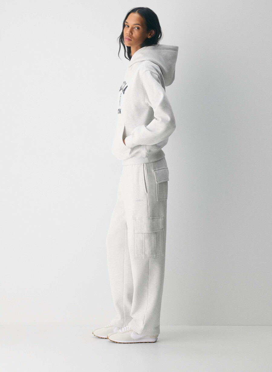 felpa con cappuccio cozy sweatfleece perfect h. cld whteadmiral