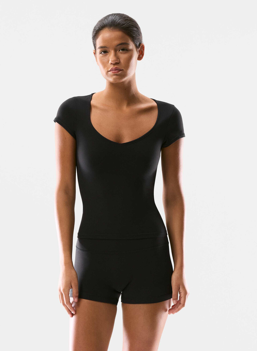 butter cheeky infinite hi-rise 3 short nero