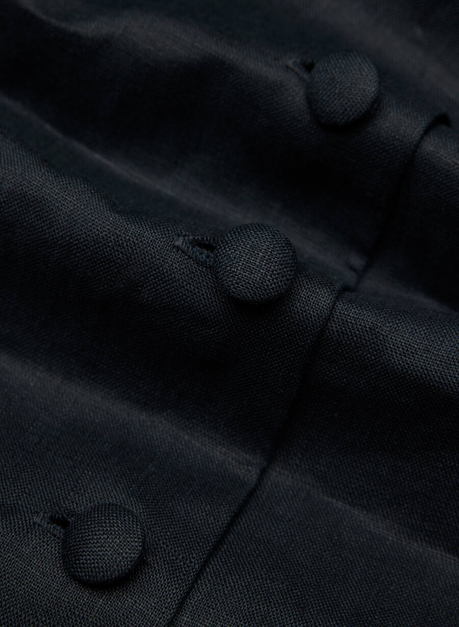 articolo top in lino dark navy