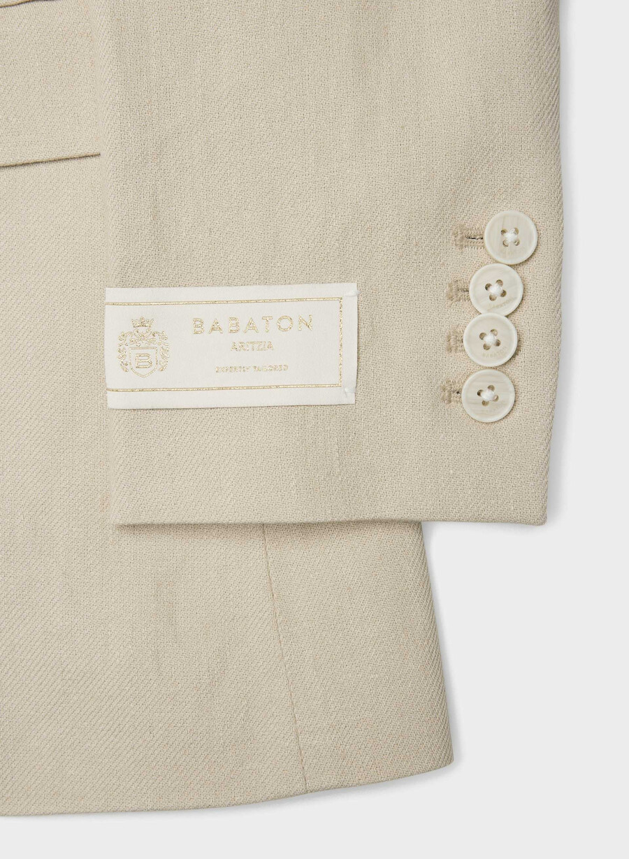 produttore blazer - lino pergamena beige