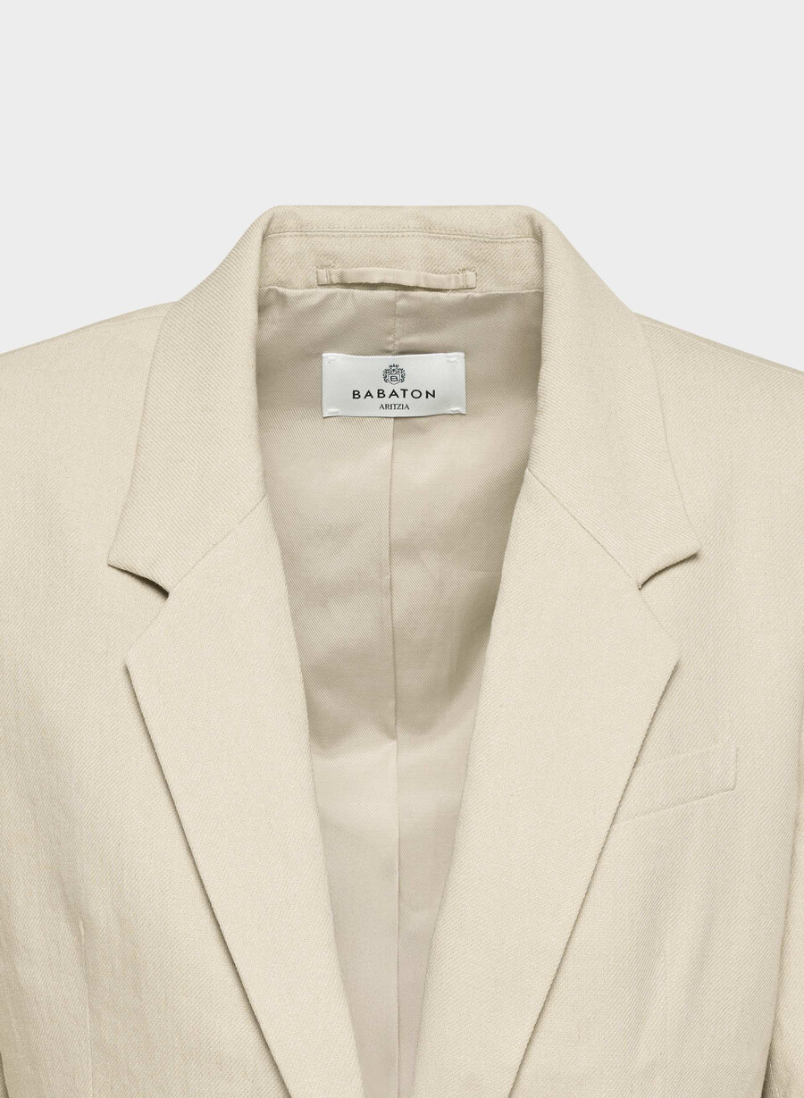 produttore blazer - lino pergamena beige