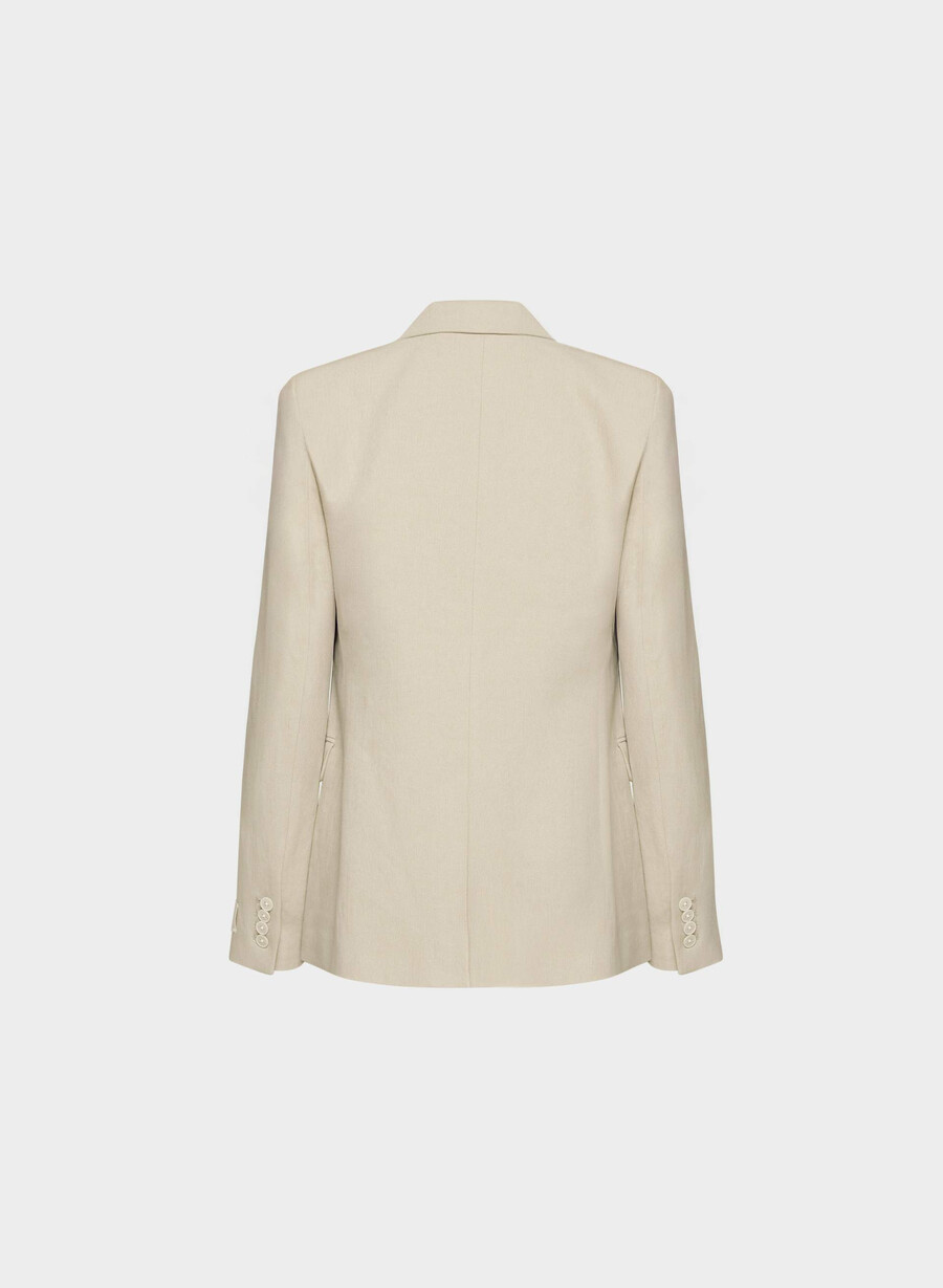 produttore blazer - lino pergamena beige