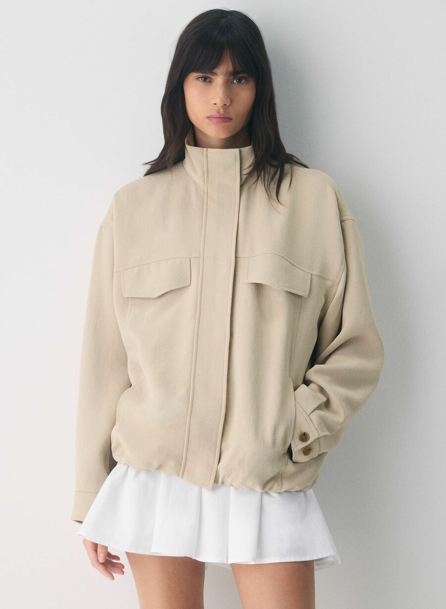giacca oculus - crepette marcona beige