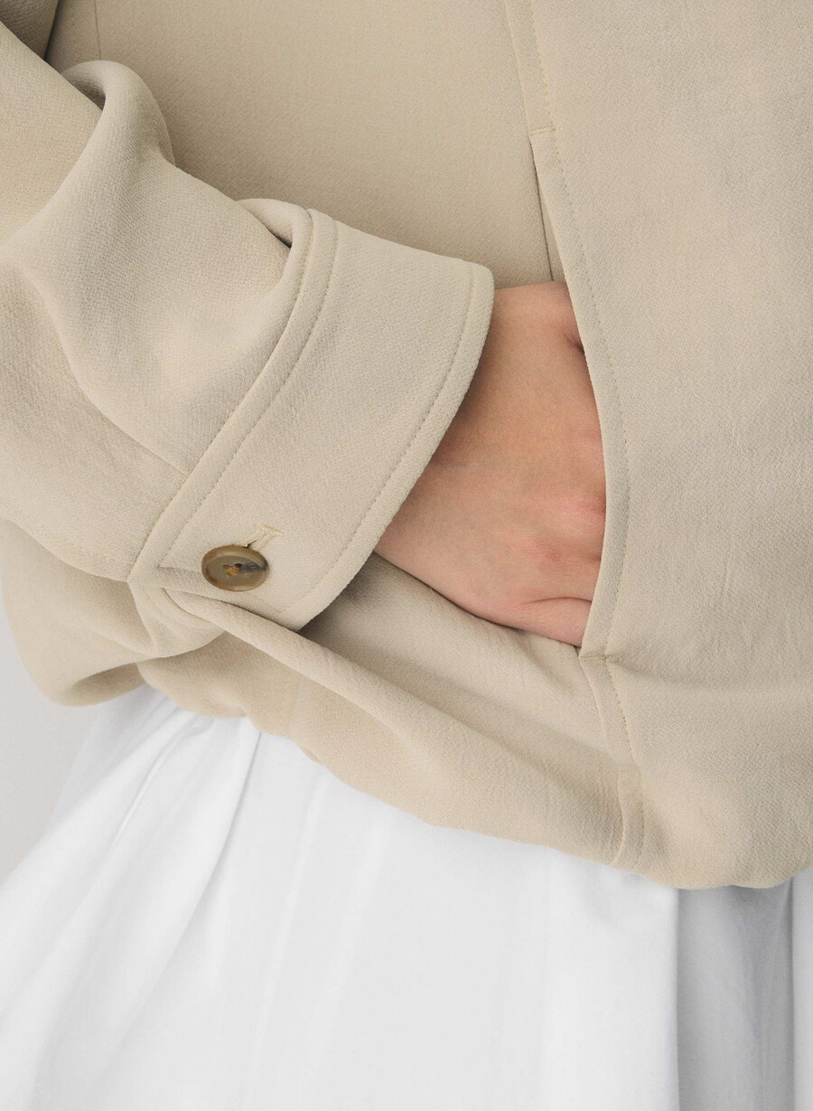 giacca oculus - crepette marcona beige