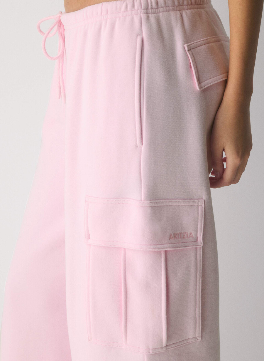 pantaloni della tuta cozy sweatfleece mega cargo flutter villa pink