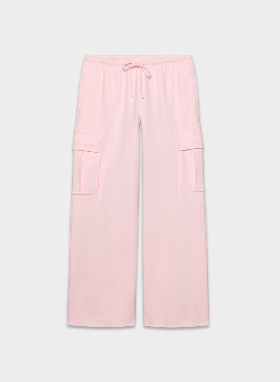 pantaloni della tuta cozy sweatfleece mega cargo flutter villa pink