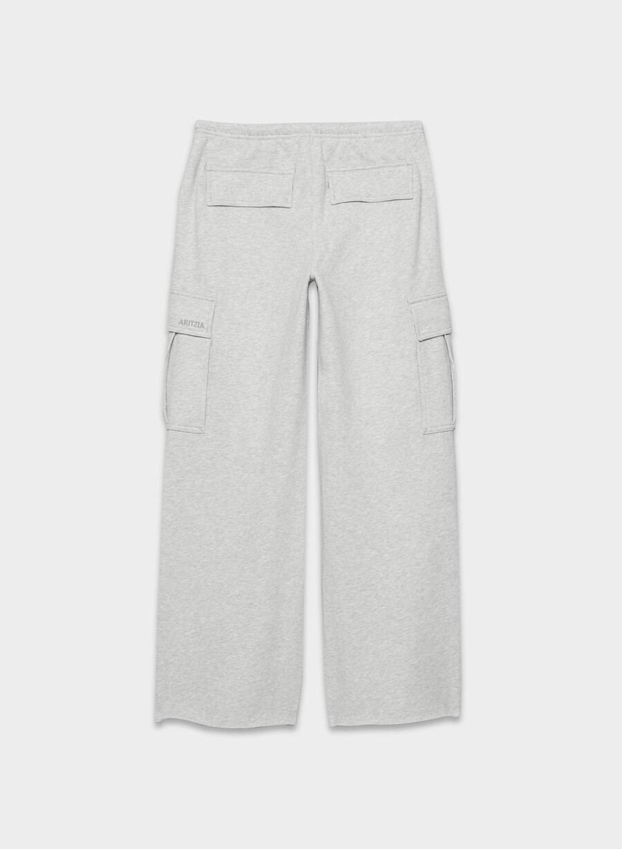 pantaloni da tuta cozy sweatfleece mega cargo flutter heather chrome