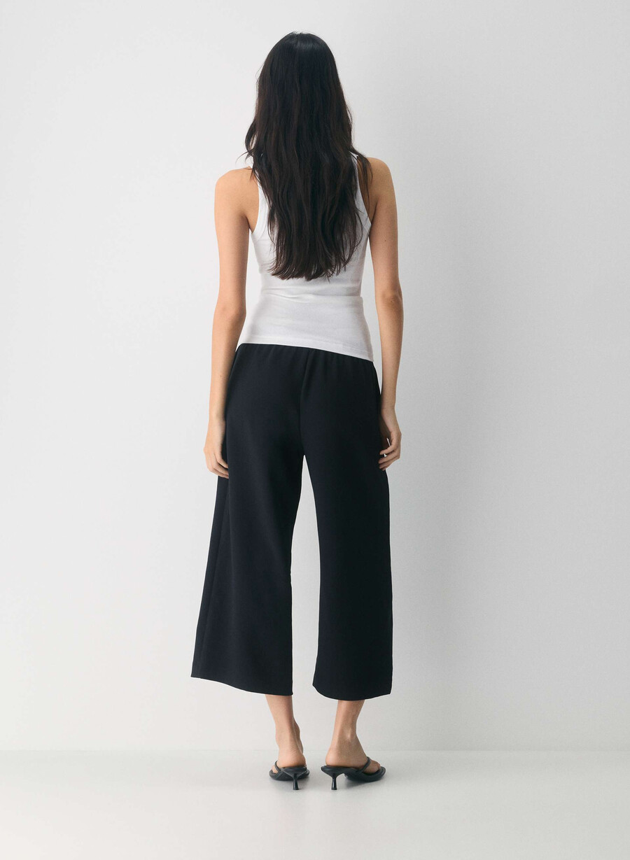 the lodge pant cropped - crepette nero