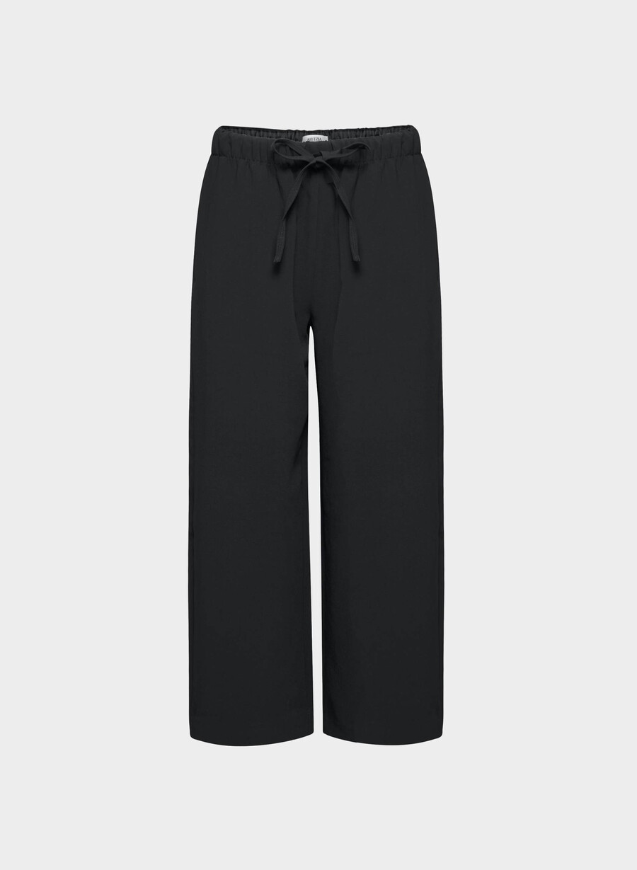 the lodge pant cropped - crepette nero