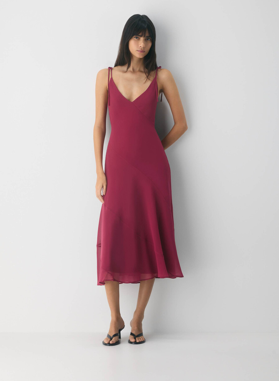 abito lungo priscilla juicy rose