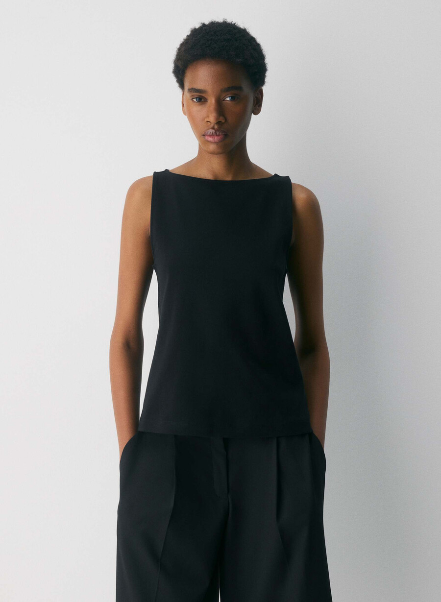 canotta interlock cotton discern nera