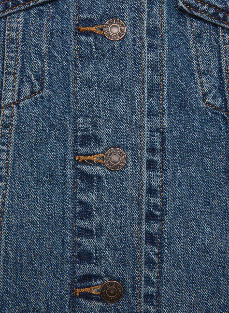 giacca da camionista levis anni 90 dark indaco