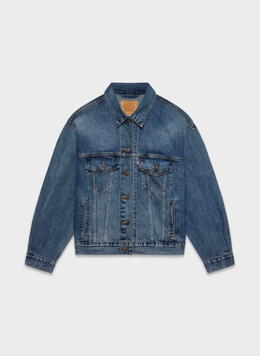 giacca da camionista levis anni 90 dark indaco
