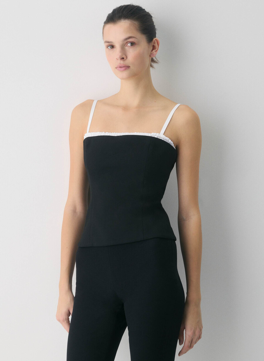 mondrian top - ressential black