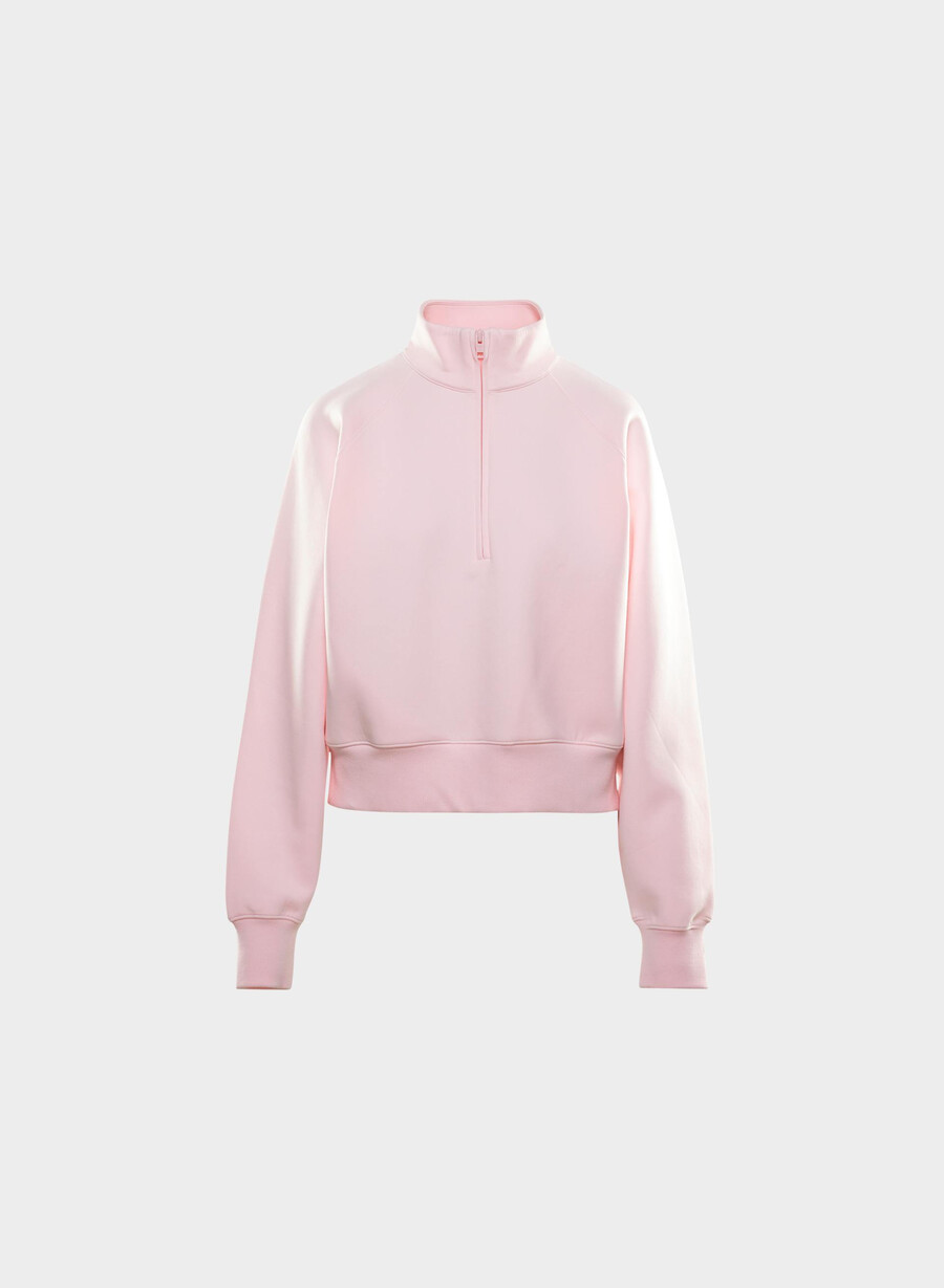 maglione afterfx dash 12 zip villa pink