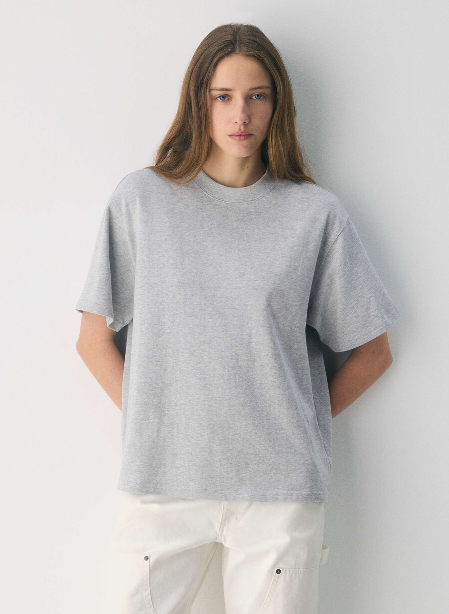 maglietta delta mighty cotton heather chrome
