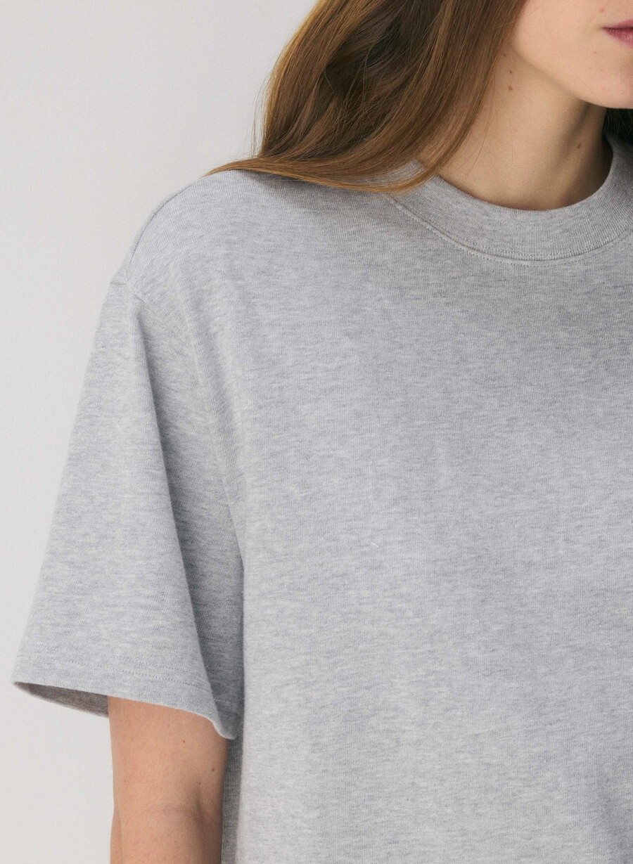maglietta delta mighty cotton heather chrome