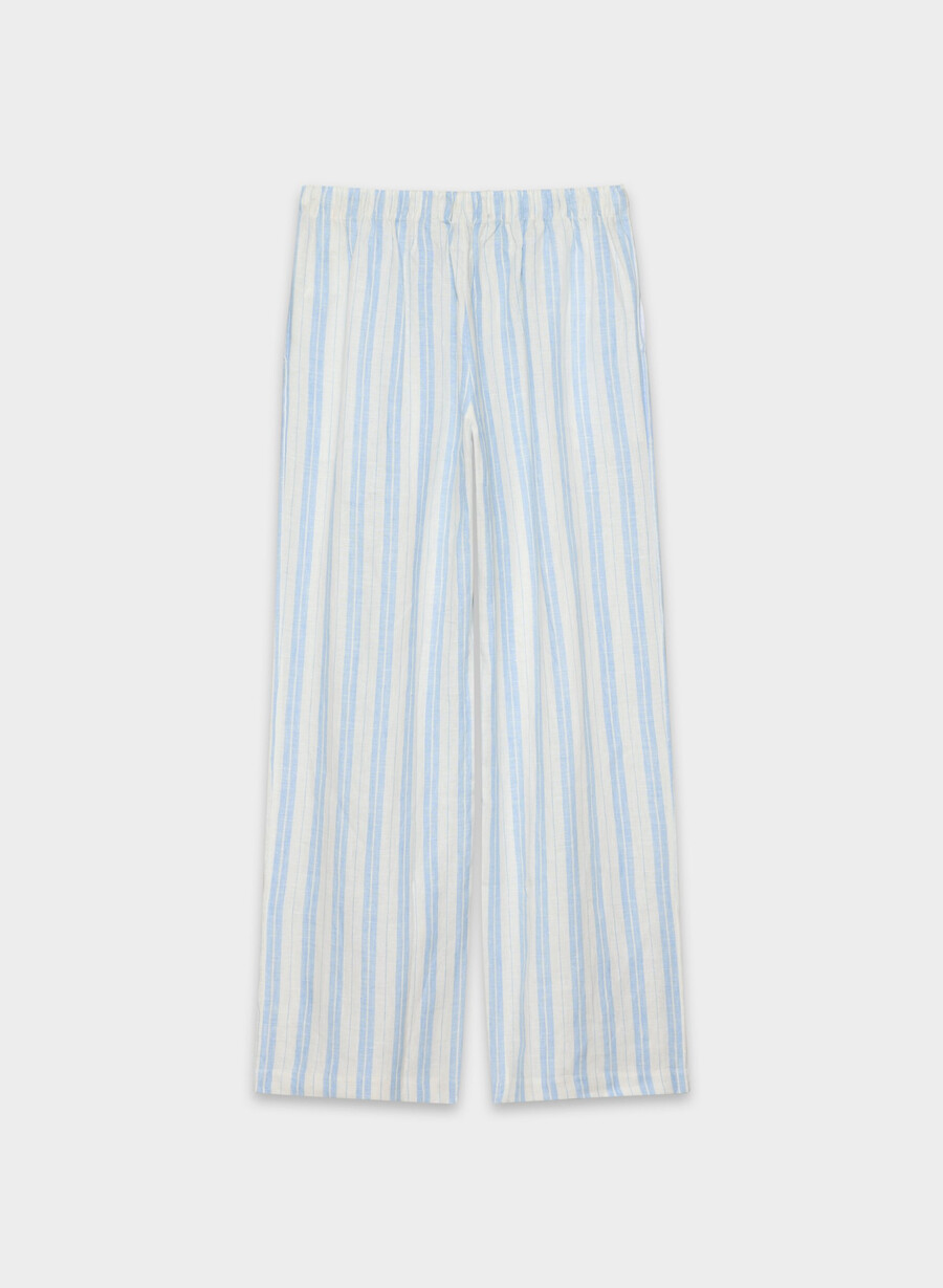 pantaloni in lino sail ls strp ok pstcrd b