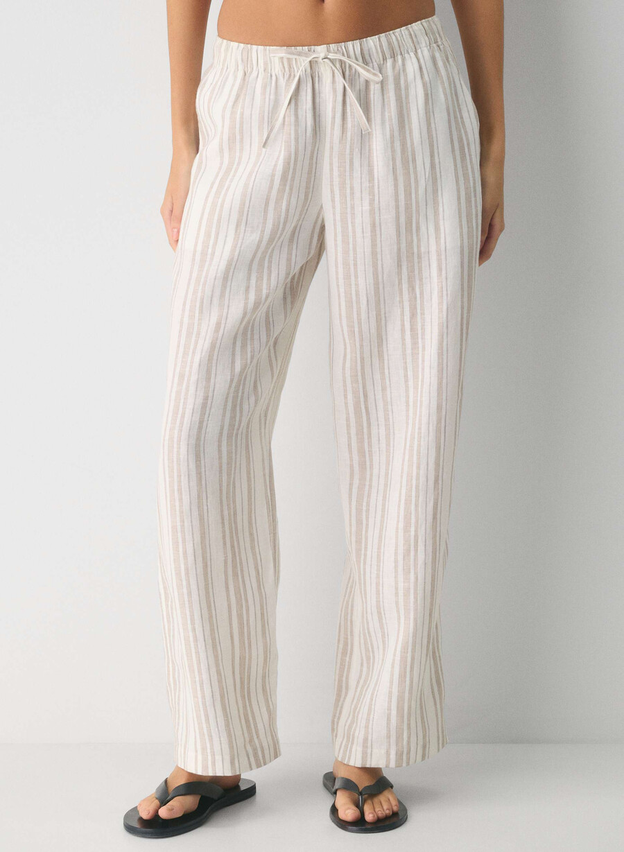 pantaloni in lino sail imgn stp ok mrcn bg