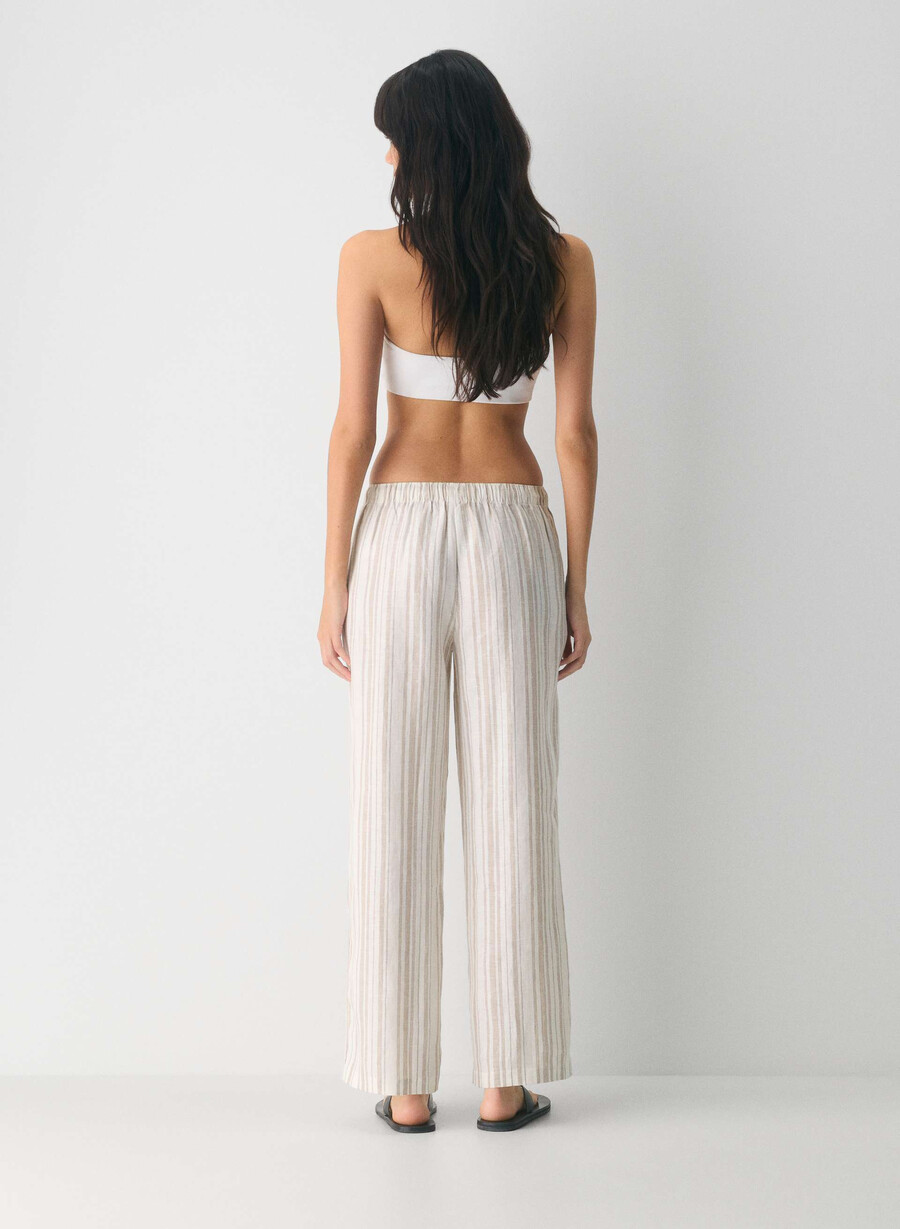 pantaloni in lino sail imgn stp ok mrcn bg