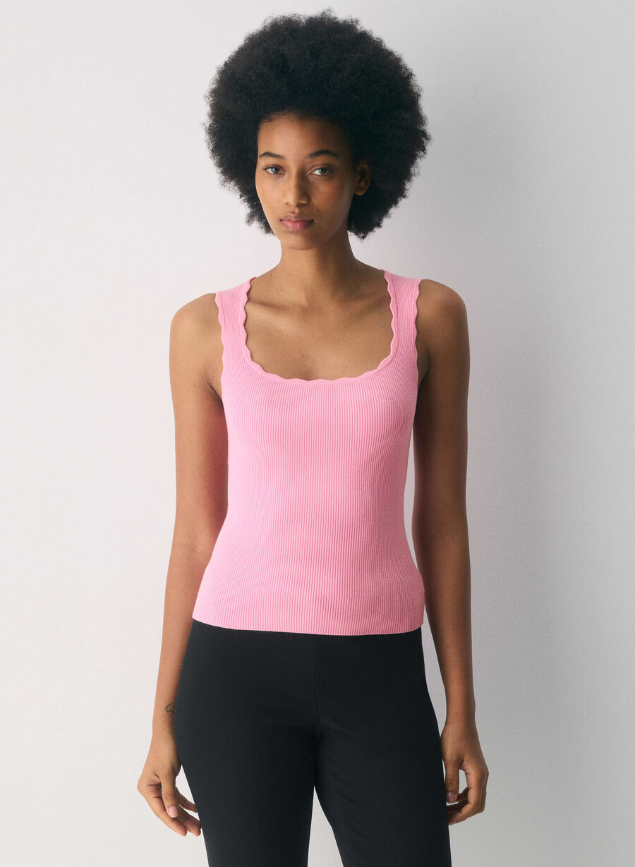 impostazione superiore - wonder yarn jellybean pink