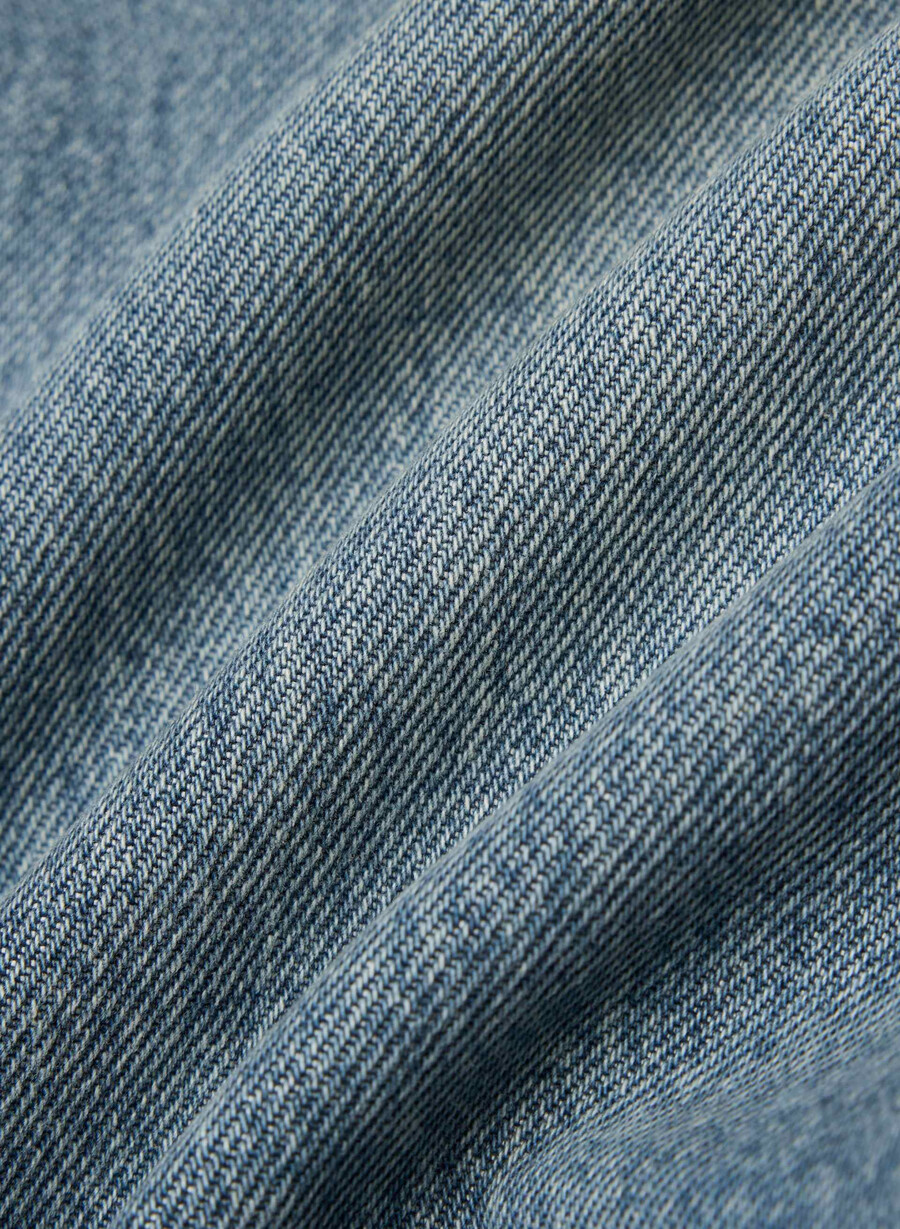denim forum cleo jeans larghi a vita alta rilassati vintage blu medio