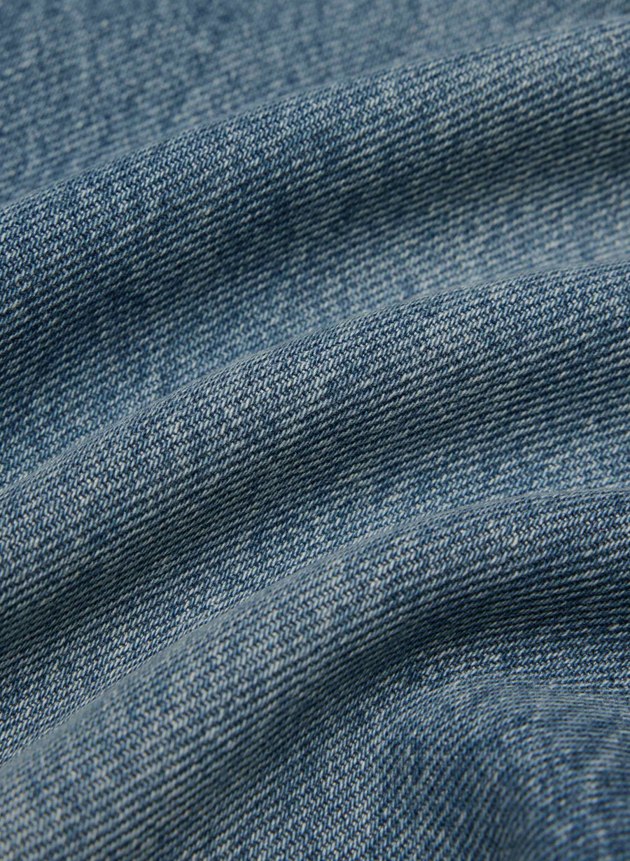 denim forum cleo jeans larghi a vita alta rilassati vintage blu scuro