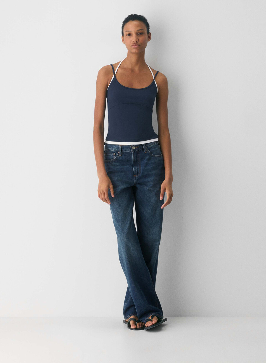 homestretch smooth juke halter top admiralbianco