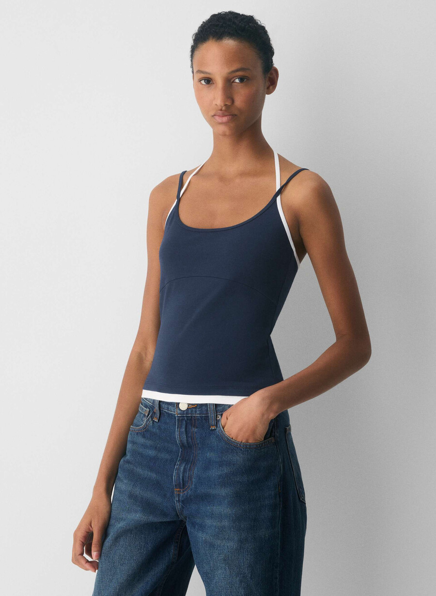 homestretch smooth juke halter top admiralbianco