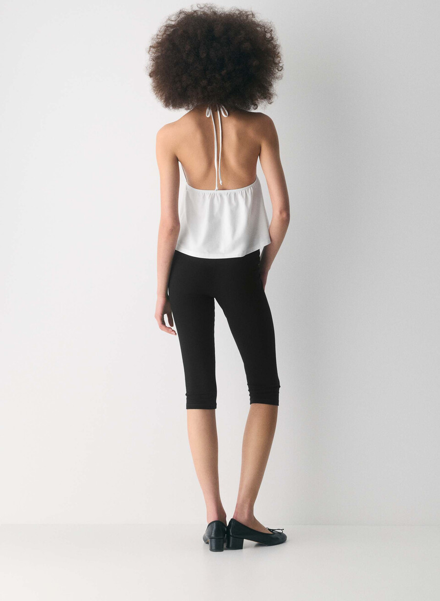 cottonwhisk caro halter bianco