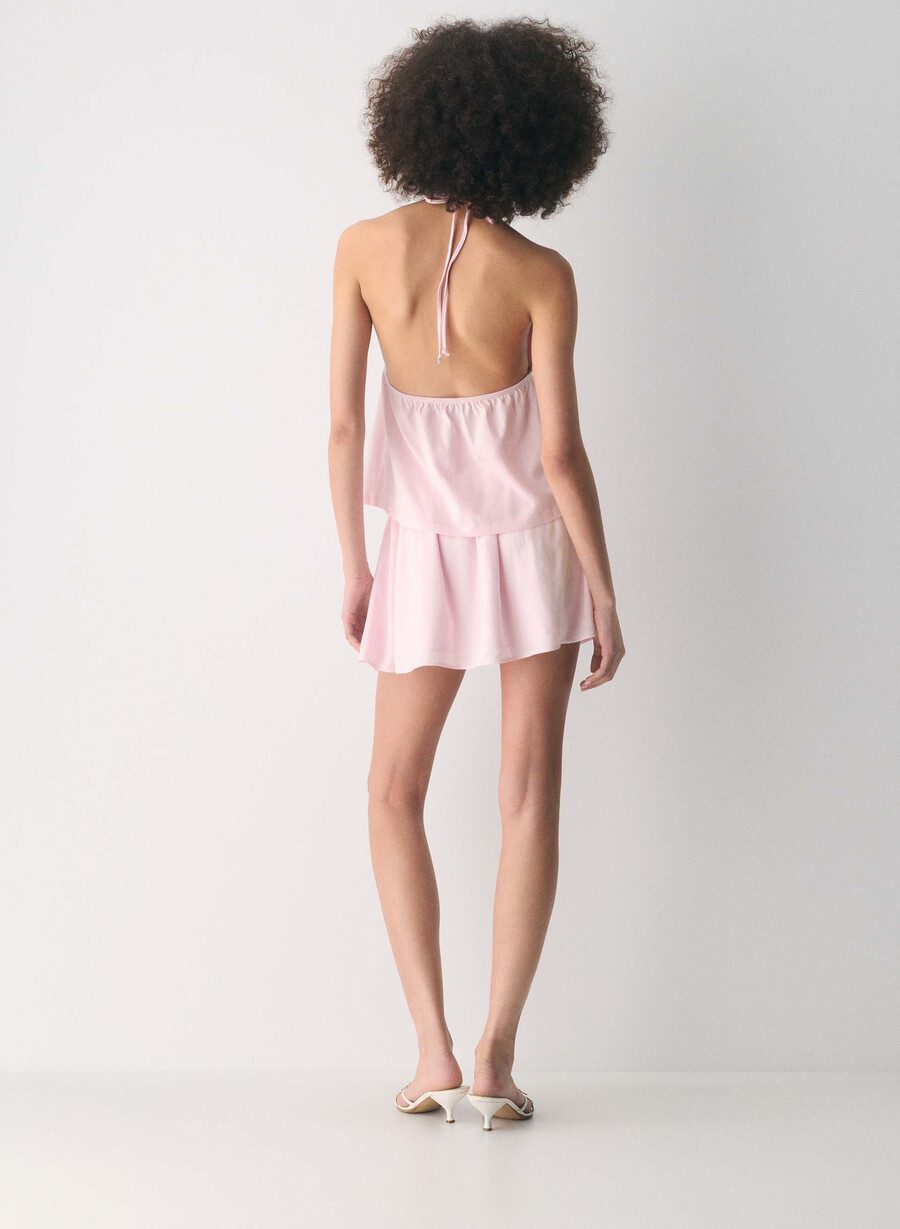 cottonwhisk caro halter villa pink