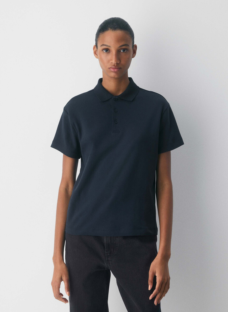 polo consensus in cotone interlock bianco