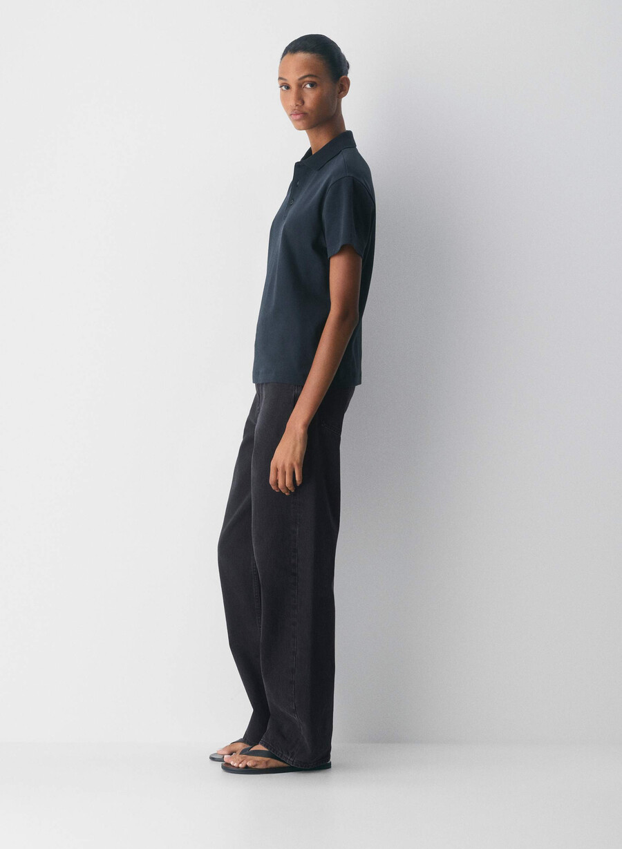 polo consensus in cotone interlock bianco
