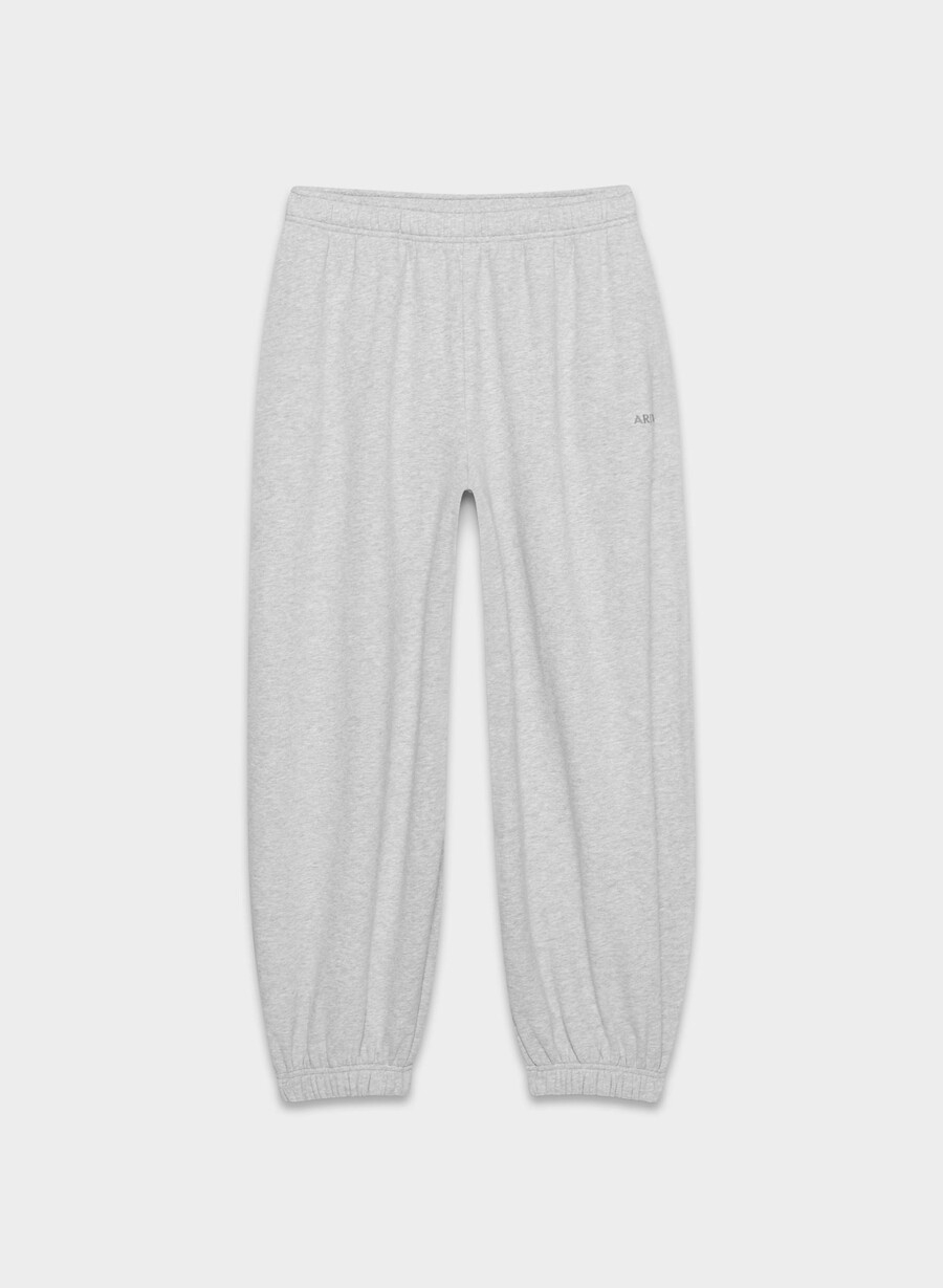 jogger mega balloon in felpa comoda heather chrome
